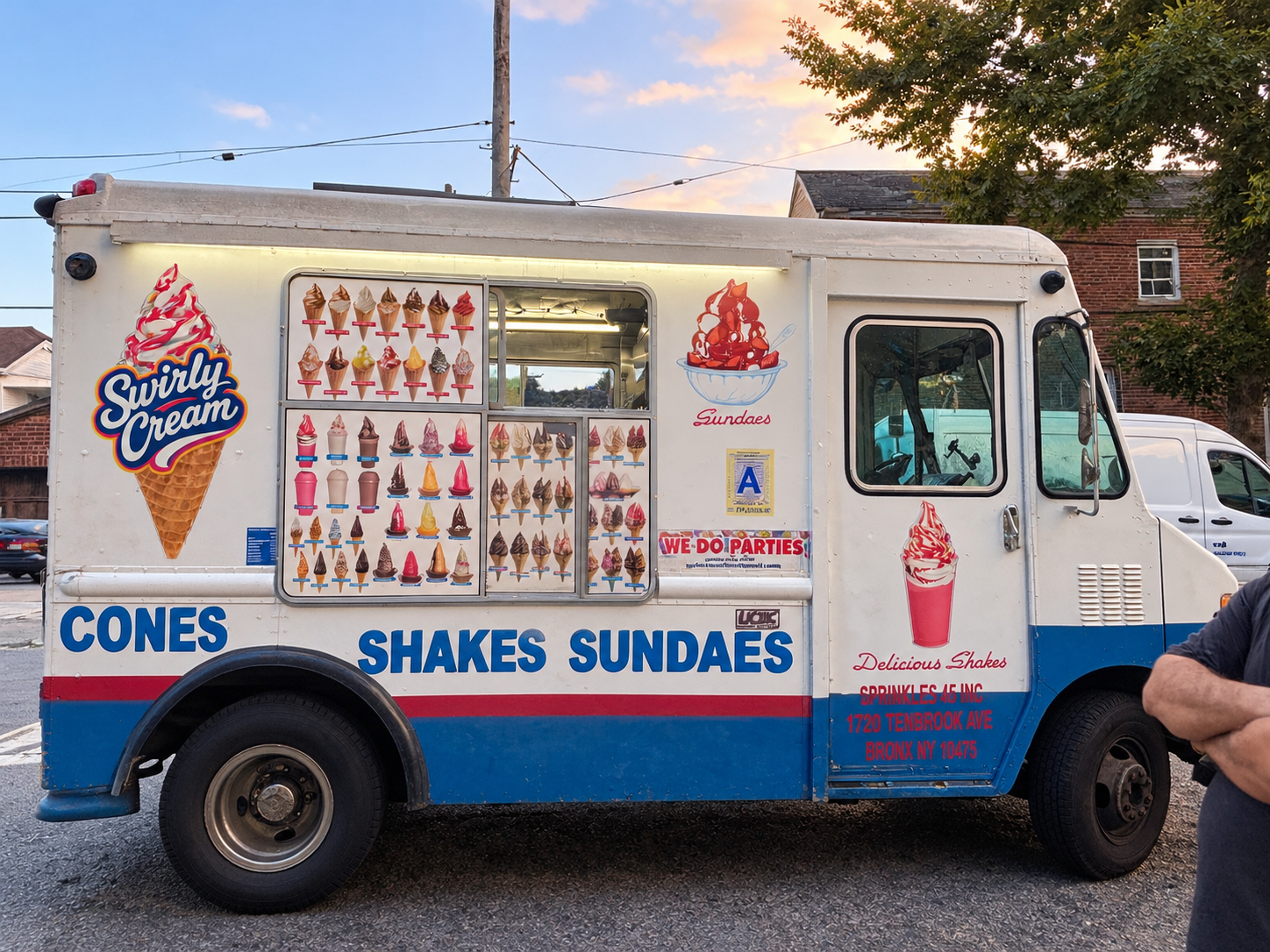 Our ice cream truck with Swirly Cream concept decal